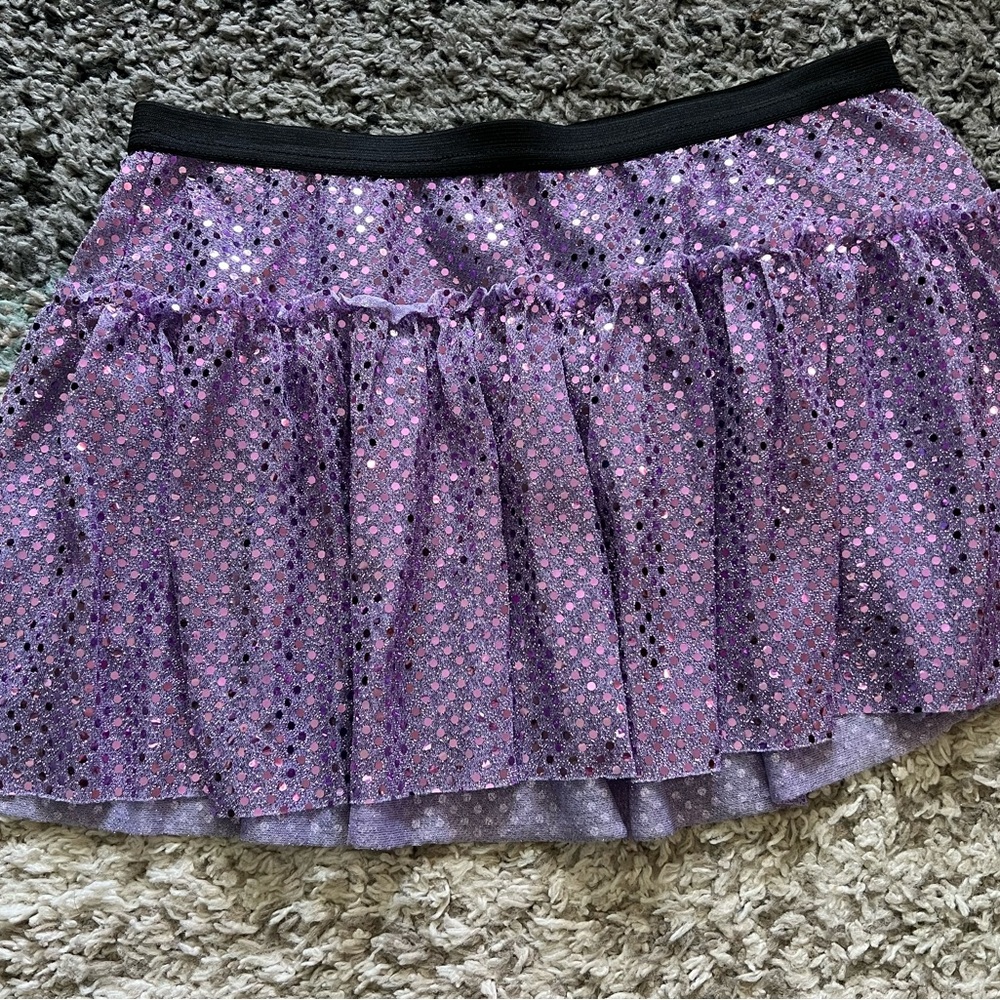 Sparkle Athletic Purple Sequin Running Skirt
